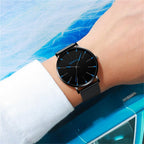 Men's Stainless Steel Quartz Watch - Slim & Modern | Euroselle