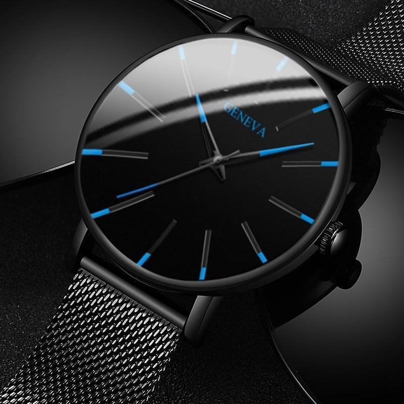Men's Stainless Steel Quartz Watch - Slim & Modern | Euroselle