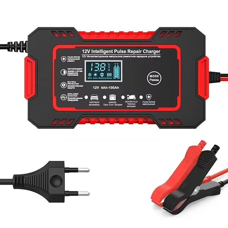 12V 6A intelligentes Batterieerhaltungsgerät — Impulsreparatur, automatische Abschaltung
