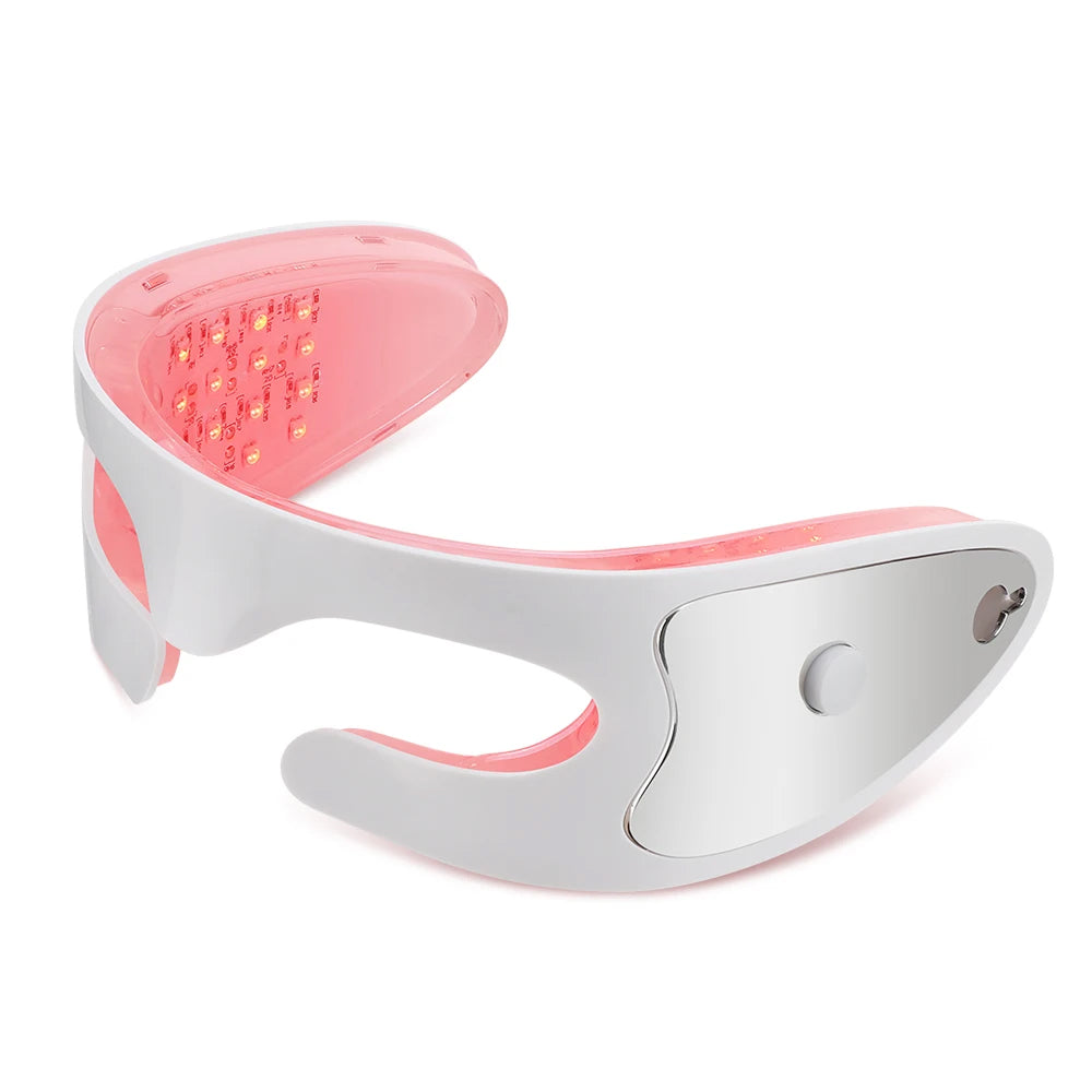 Wiederaufladbares LED-Augenmassagegerät — Vibration und Lichttherapie