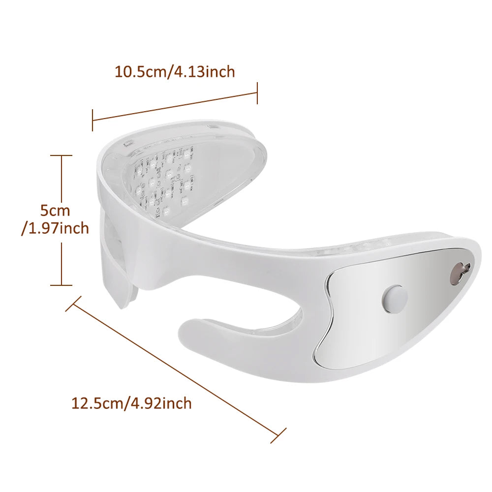 Wiederaufladbares LED-Augenmassagegerät — Vibration und Lichttherapie