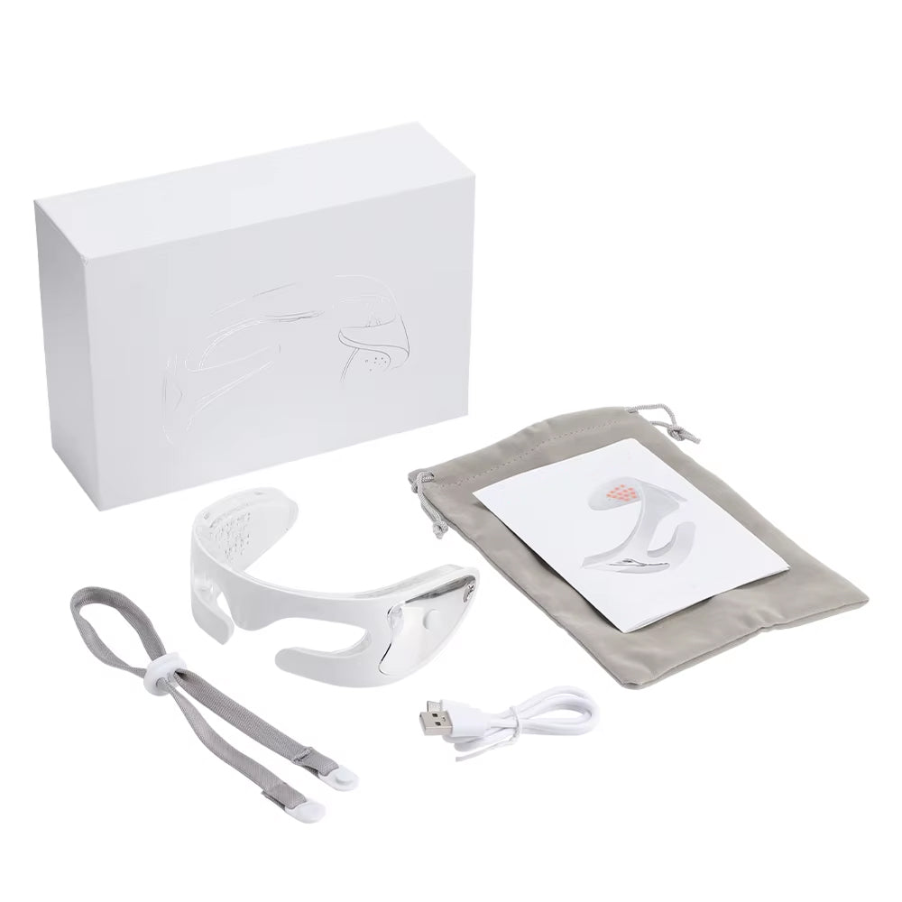 Wiederaufladbares LED-Augenmassagegerät — Vibration und Lichttherapie