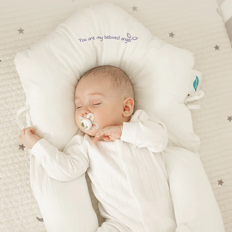 Infant Head Support Pillow — Cotton Cushion, Memory Fiber Fill