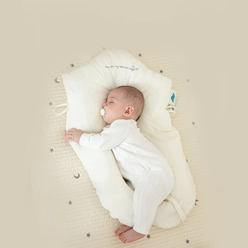 Infant Head Support Pillow — Cotton Cushion, Memory Fiber Fill