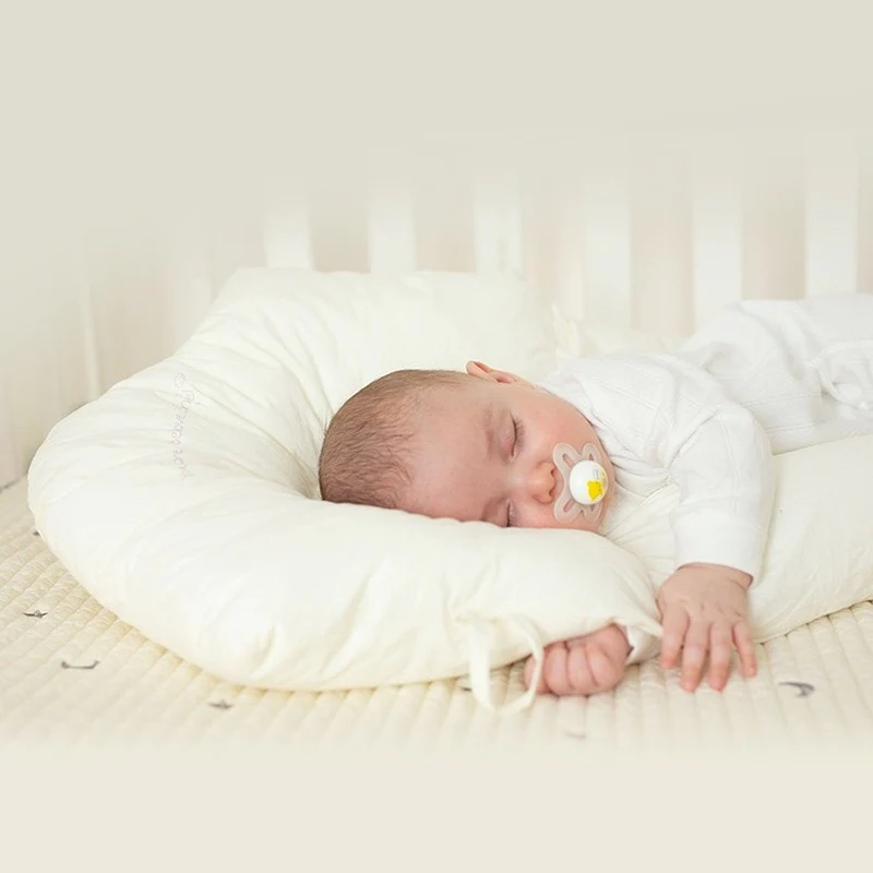 Infant Head Support Pillow — Cotton Cushion, Memory Fiber Fill