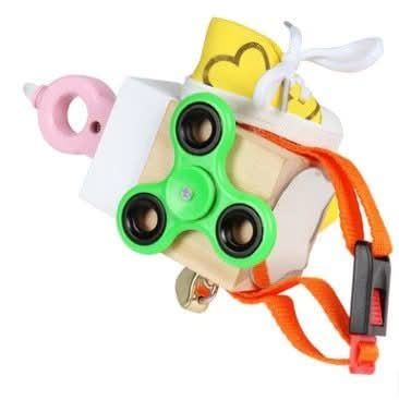 Cubo de Aprendizagem Portátil PlayCube — Cinco Painéis Interativos, Relógio e Ábaco