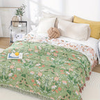 Lightweight Reversible Cotton Chiffon Bedspread for All-Season Comfort - Euroselle