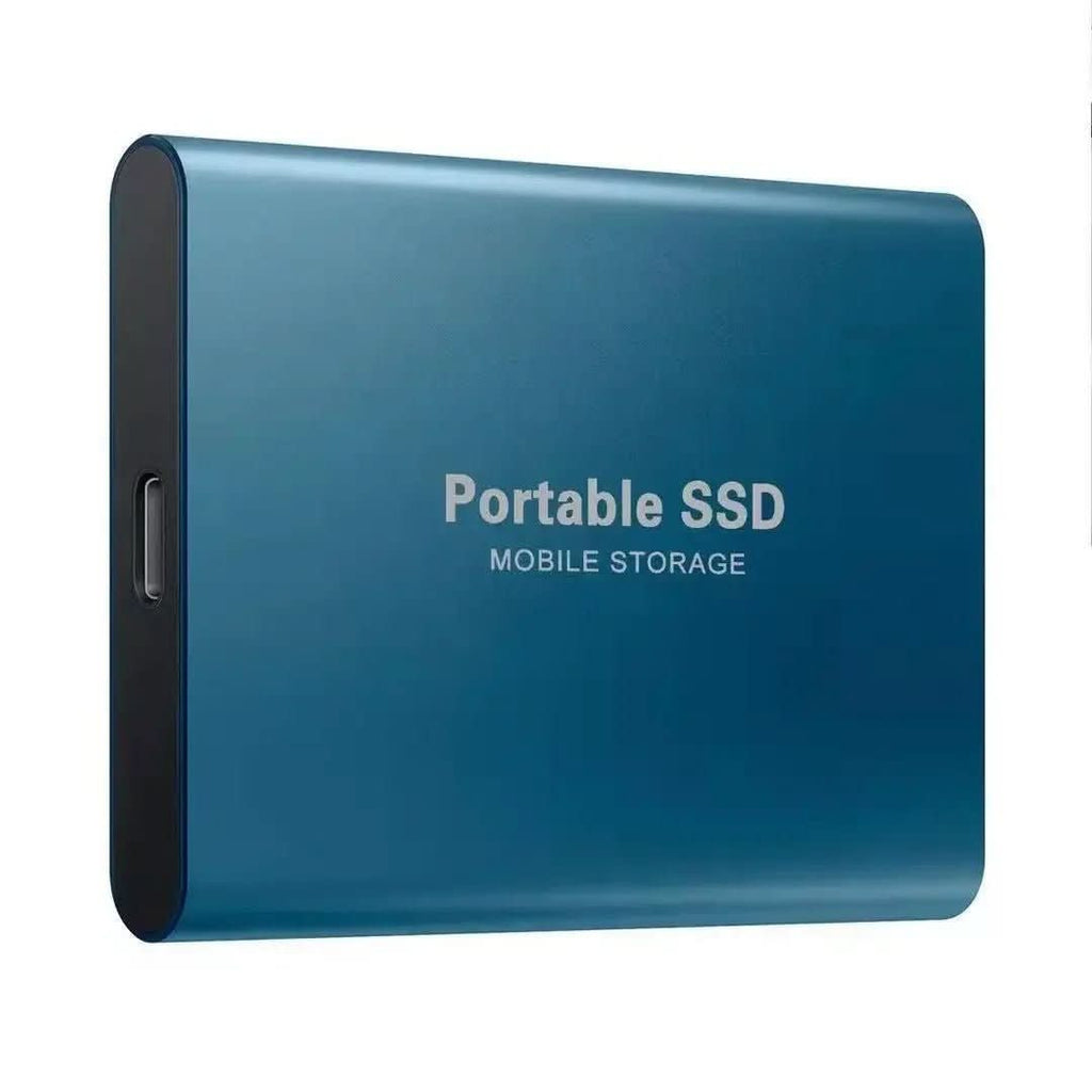 NovaVault 100GB bærbar ekstern SSD med USB-C – kompakt USB 3.1-stasjon med høy hastighet