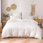 Grid Tufted Soft Bedding Duvet Cover Set - Euroselle