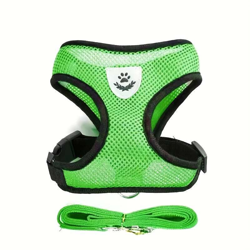 Reflective Pet Vest with Leash for Dogs and Cats - Euroselle