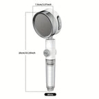 Adjustable High-Pressure Shower Head with Three Water Flow Settings - Euroselle