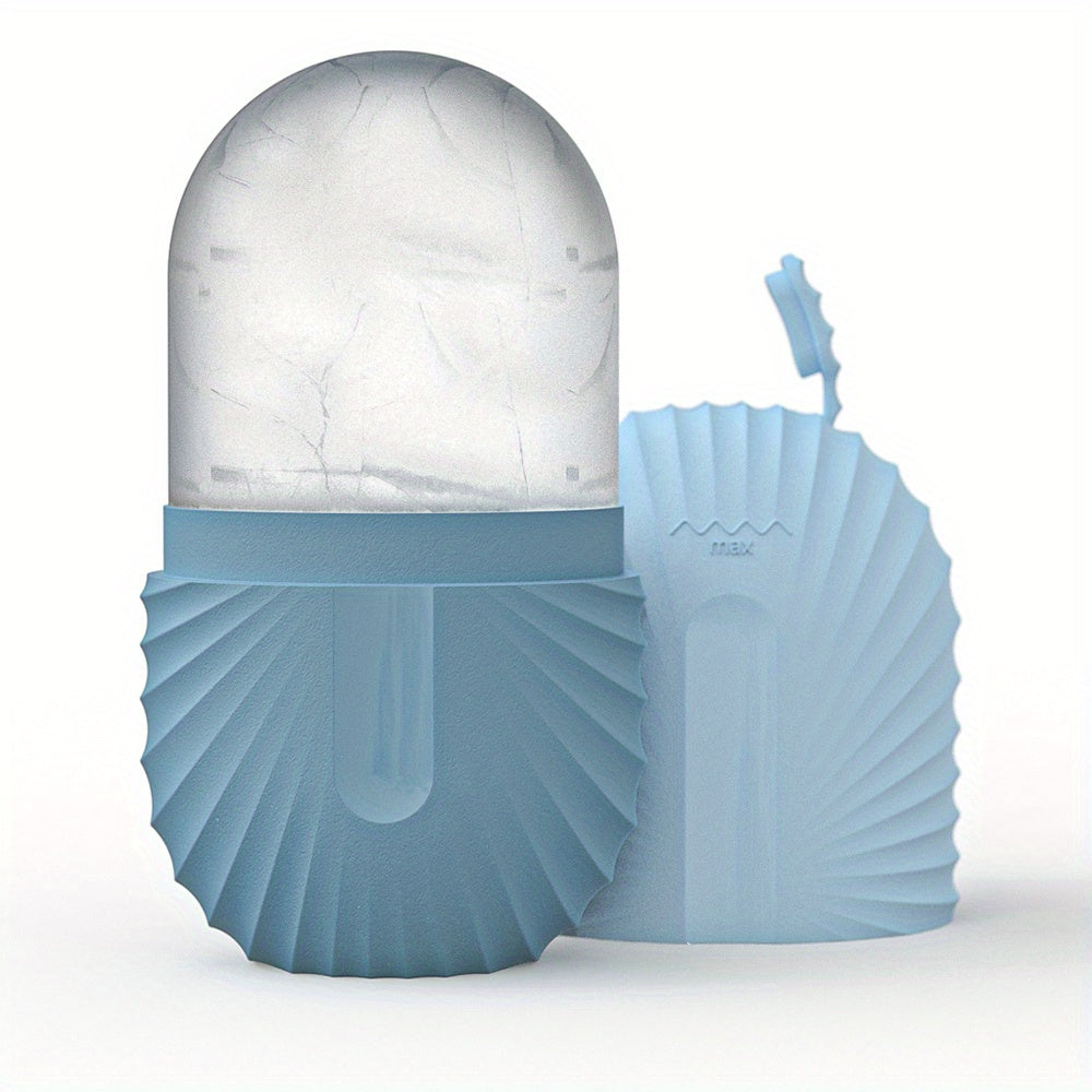 Reusable Face Roller with Ice Mold Cube for Refreshing Massage - Euroselle