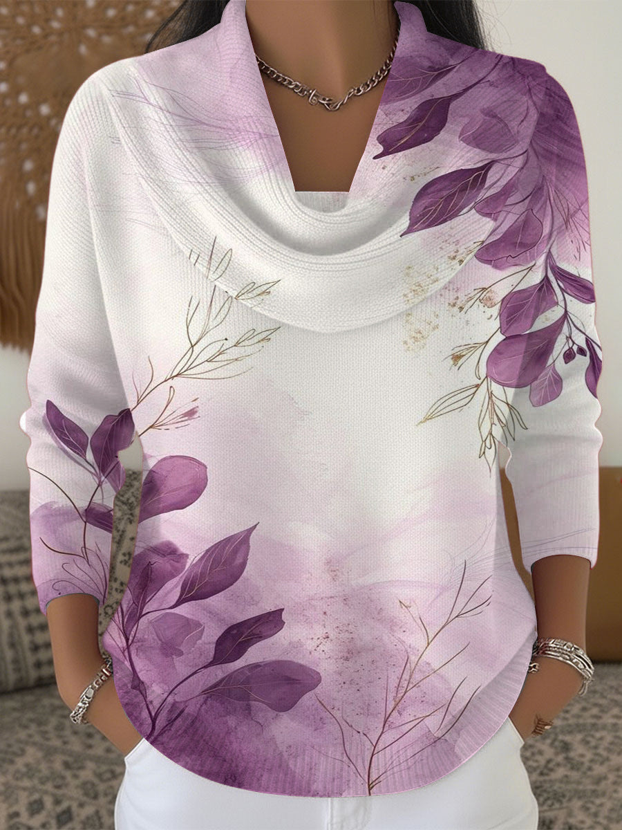 Sweat à Capuche Femme Coupe Ample avec Col Bénitier Élégant