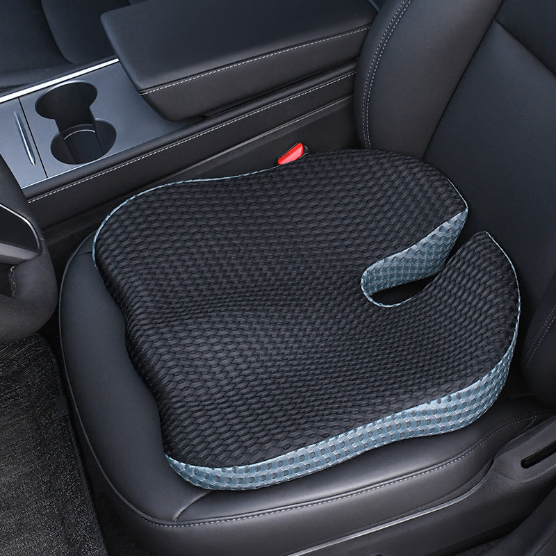 Cojín triangular para asiento de coche — espuma viscoelástica, malla transpirable, antideslizante