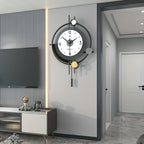 Sleek Living Room Clock with Simple Design Accent - Euroselle
