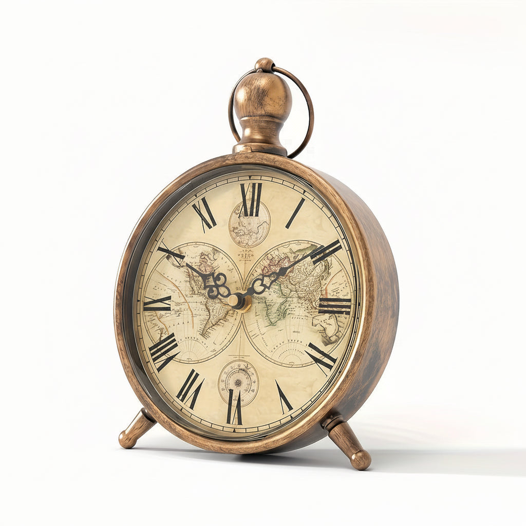 Elegant Eiffel Tower Desk Clock, Non-Ticking - Euroselle