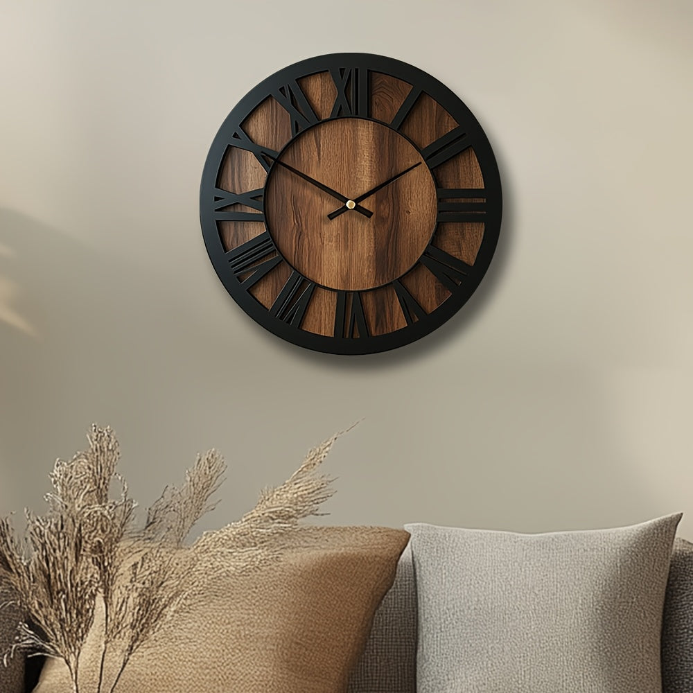 Kunstnerisk Stille Trævægur Vintage Stil - Euroselle