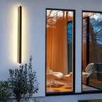 Edge Modern Design LED Wall Lamps Black Metal for Garden and Hallway