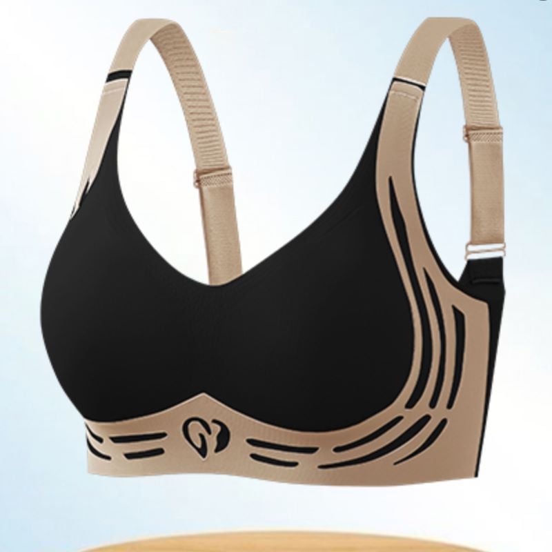 Reggiseno wireless con spalline larghe - sostegno senza ferretto e design a U sulla schiena che modella la figura, per una copertura completa | Thomler