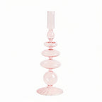 Minimalist Glass Candle Holder Vase Decorative Art Piece - Euroselle