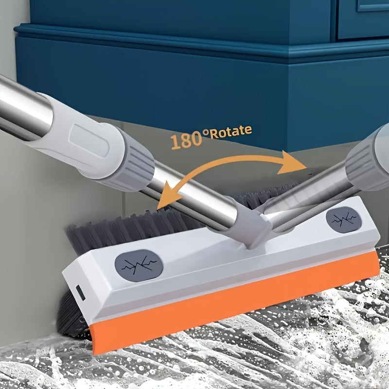 Manual Cleaning Brush with Integrated Soap Reservoir for Bathrooms and Kitchens - Euroselle