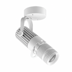 Verstellbarer LED-Deckenstrahler aus gebürstetem Aluminium in Nickel | Euroselle