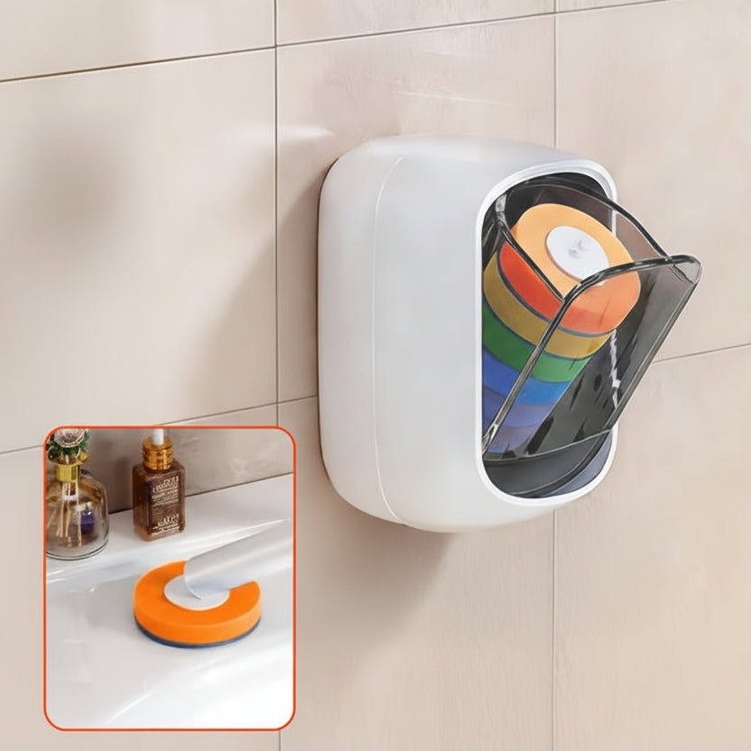 Space-Saving Toilet Brush with Durable Plastic Base - Euroselle