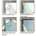 Self-Adhesive Mosquito Window Net Kit - Euroselle