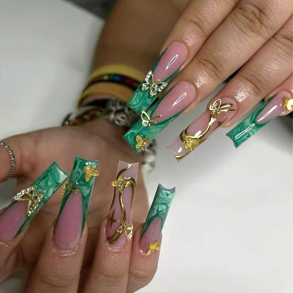 NovaGlam plaknagelset: 24 roze ontwerpen, verschillende maten