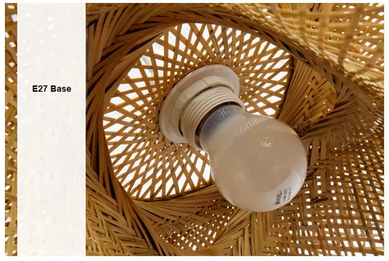 Handmade Bamboo Pendant Lamp for Natural Warmth and Charm
