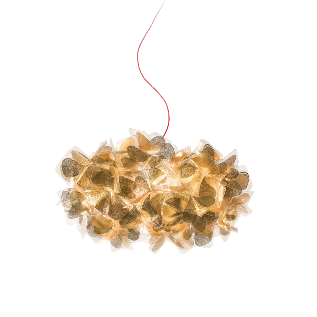 Suspension en grappe de pétales de fleurs — Blanche ou dorée