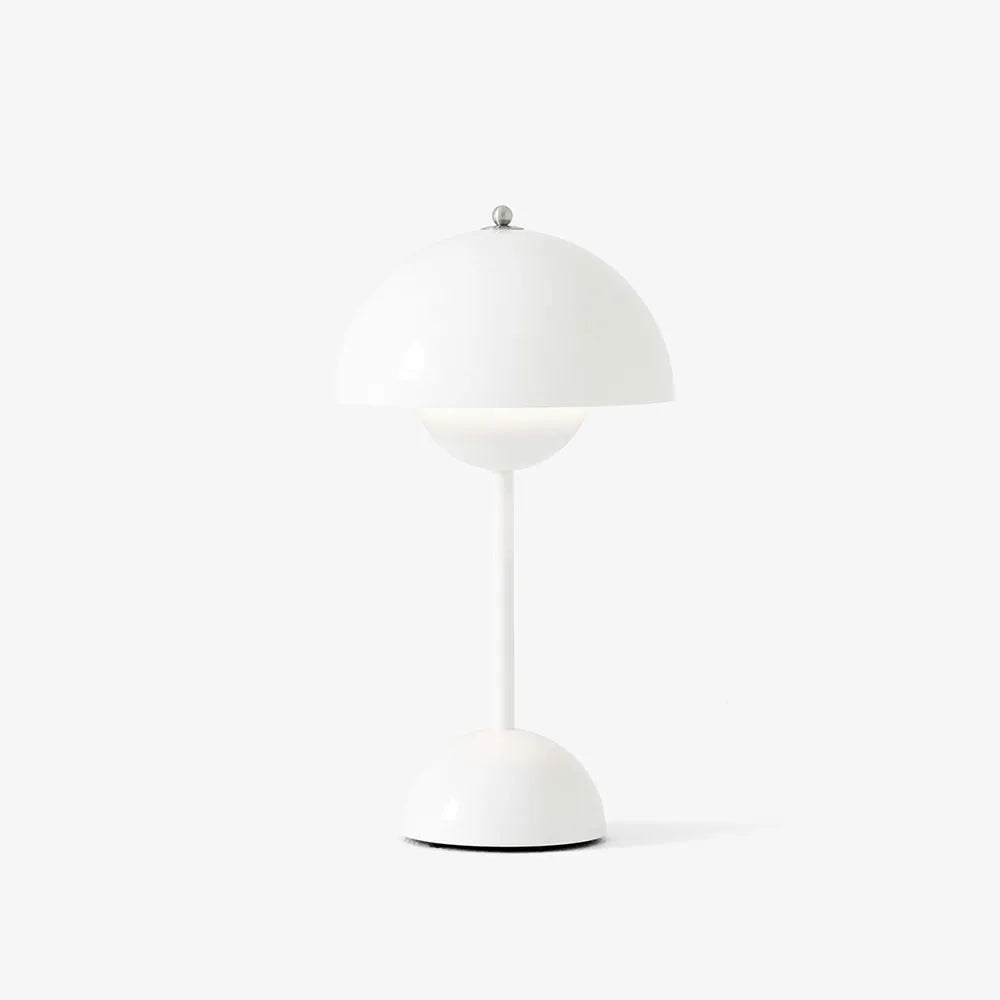 Dobíjecí LED stolní lampa s dotykovým stmíváním, 12hodinová výdrž baterie, bezdrátové stolní světlo, teplá bílá 2700K, do interiéru i exteriéru, IP44, do obývacího pokoje | Thomler