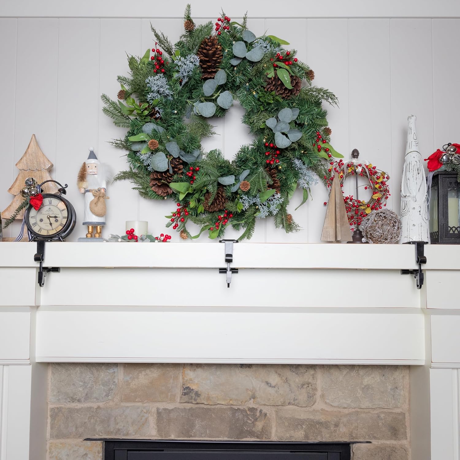 Mantle Hangers for Christmas Stockings & Garland | Euroselle