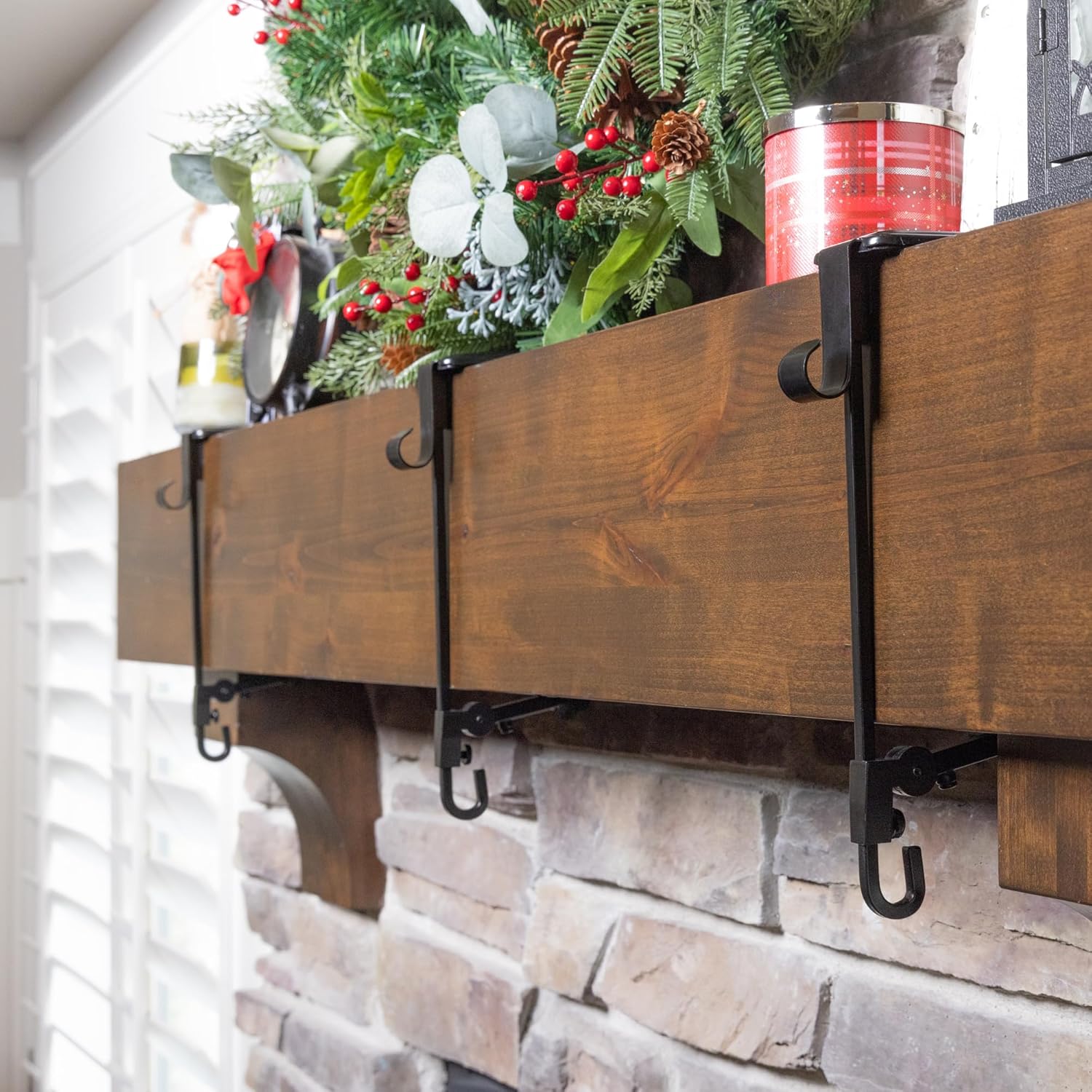 Mantle Hangers for Christmas Stockings & Garland | Euroselle