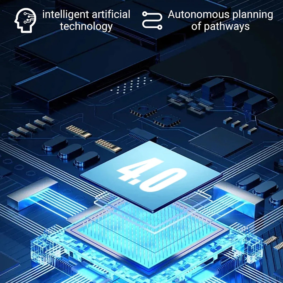 AI-robot för fönsterputsning — automatisk navigering och vattenspray