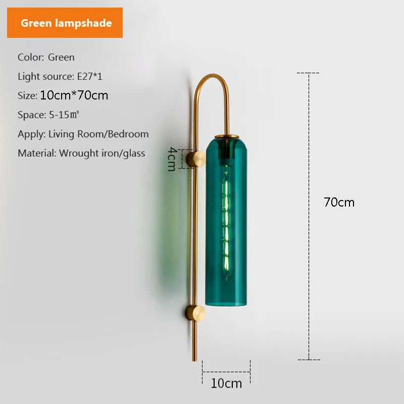 Nordic Glass Pendant Ceiling Light With E27 LED For Bedroom And Living Room