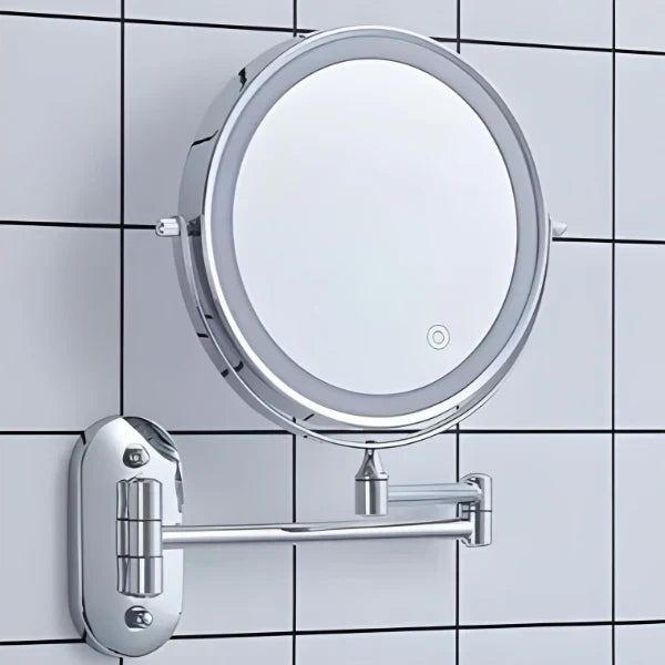 LED-Vergrößerungsspiegel, 8-Inch — Wandmontage, Touch-Steuerung, per USB wiederaufladbar