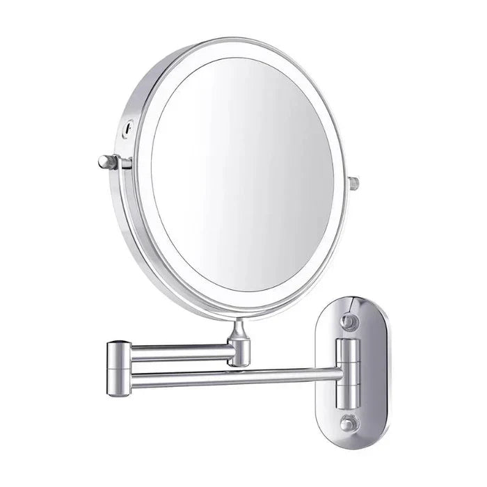 LED-Vergrößerungsspiegel, 8-Inch — Wandmontage, Touch-Steuerung, per USB wiederaufladbar