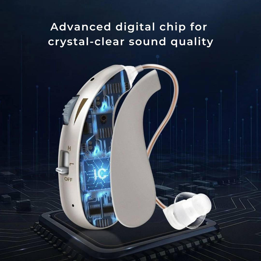 מכשיר שמיעה דיגיטלי נטען HearingPlus | להגברת קול ברור - נוח - מותאם לשימוש יומיומי Euroselle | Euroselle