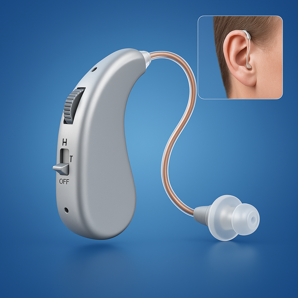 מכשיר שמיעה דיגיטלי נטען HearingPlus | להגברת קול ברור - נוח - מותאם לשימוש יומיומי Euroselle | Euroselle