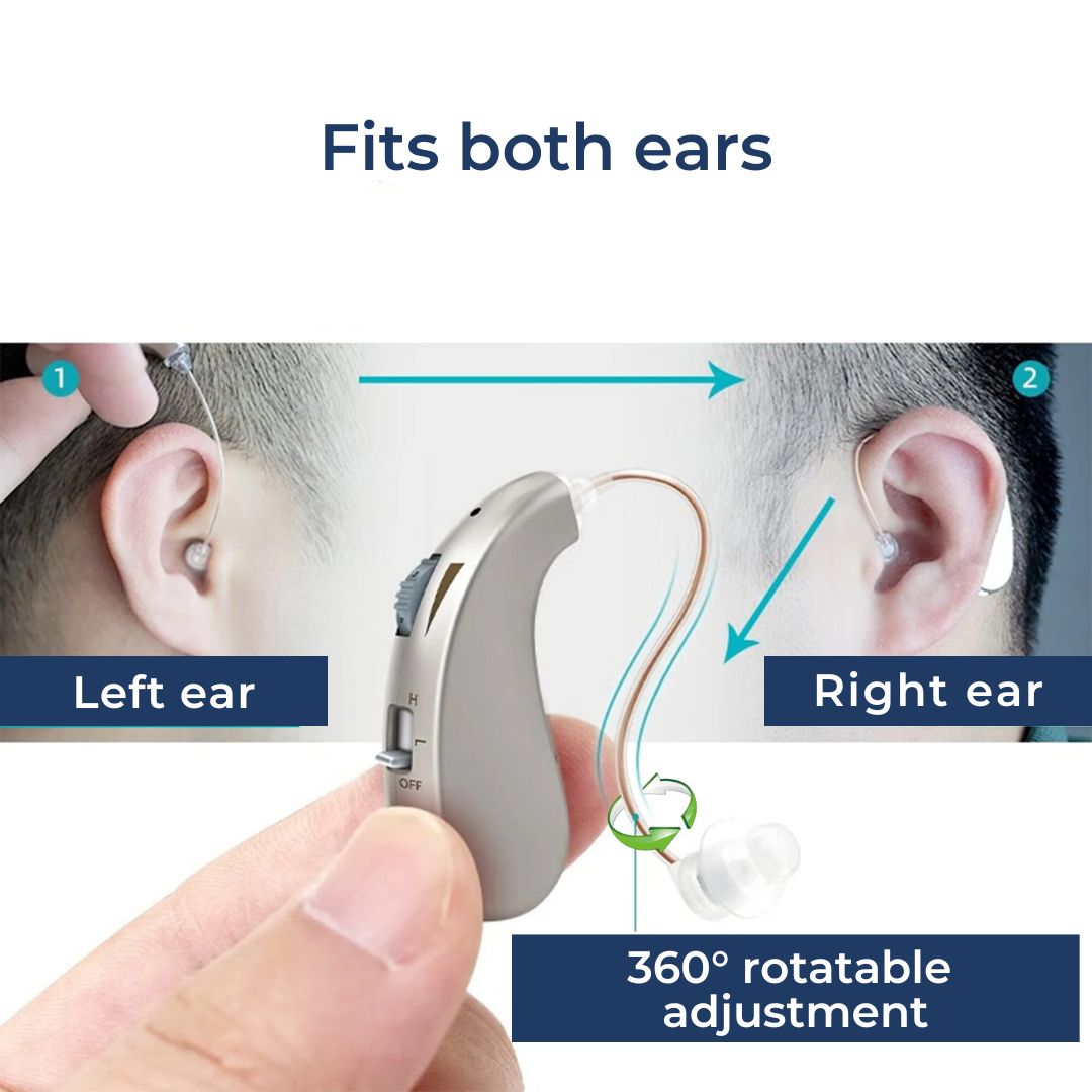 מכשיר שמיעה דיגיטלי נטען HearingPlus | להגברת קול ברור - נוח - מותאם לשימוש יומיומי Euroselle | Euroselle