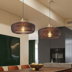 Elmora Natural Wood Pendant Light With Nordic Kitchen Design