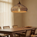 AeroWeave Rattan Pendant Lamp For Kitchen Ceiling Fixture
