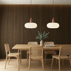 NovaLume Cream LED Pendant Fixture With Minimalist Aesthetic