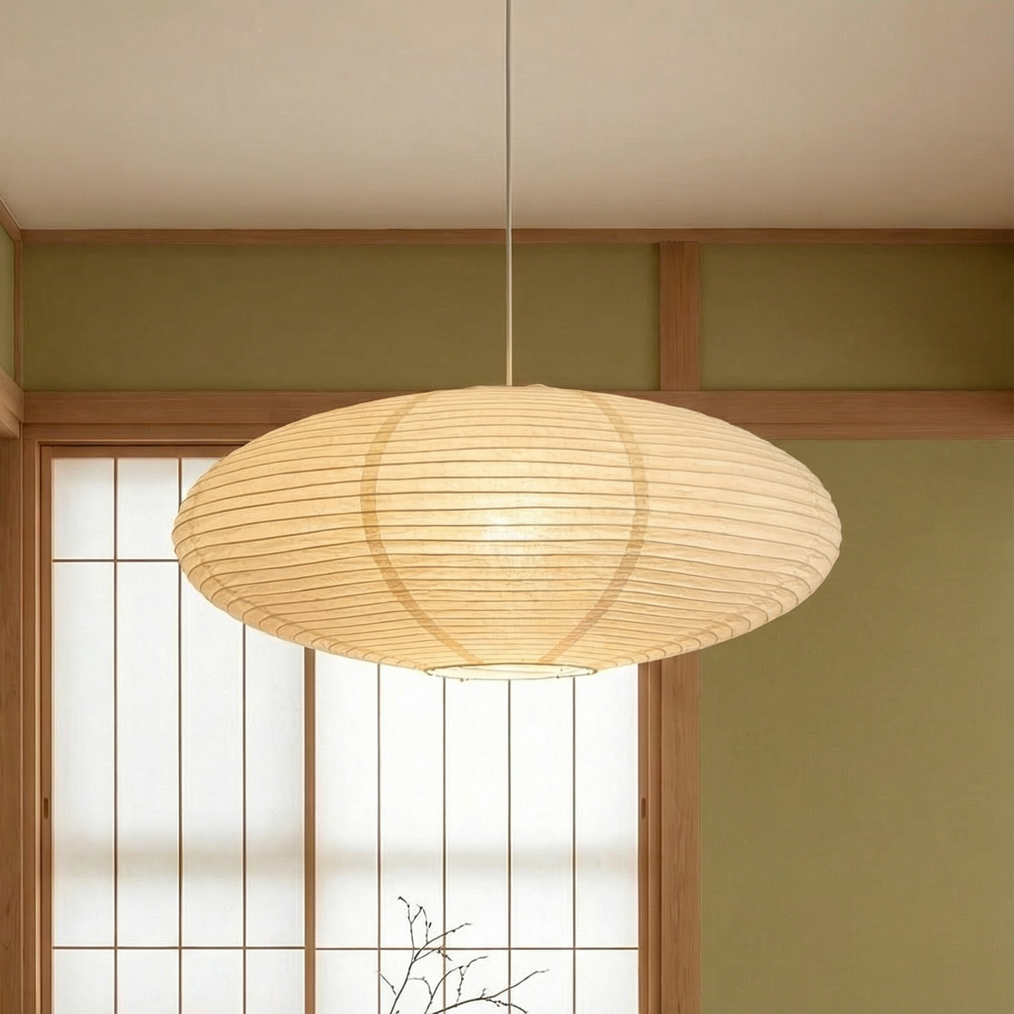 LumaNova Contemporary Paper Pendant Lamp For Kitchen