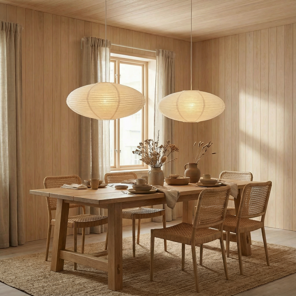 LumaNova Contemporary Paper Pendant Lamp For Kitchen