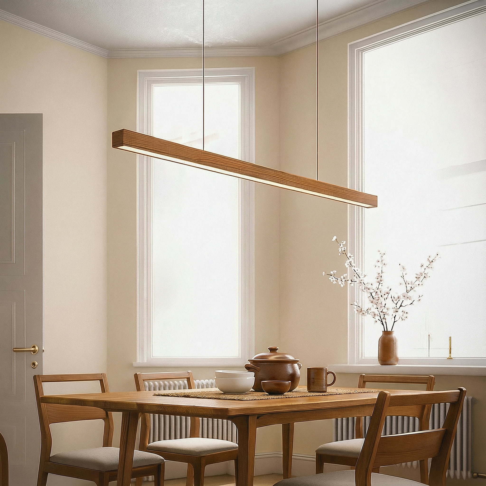 Nova Wood Pendant Light For Kitchen Elegant Wood Design