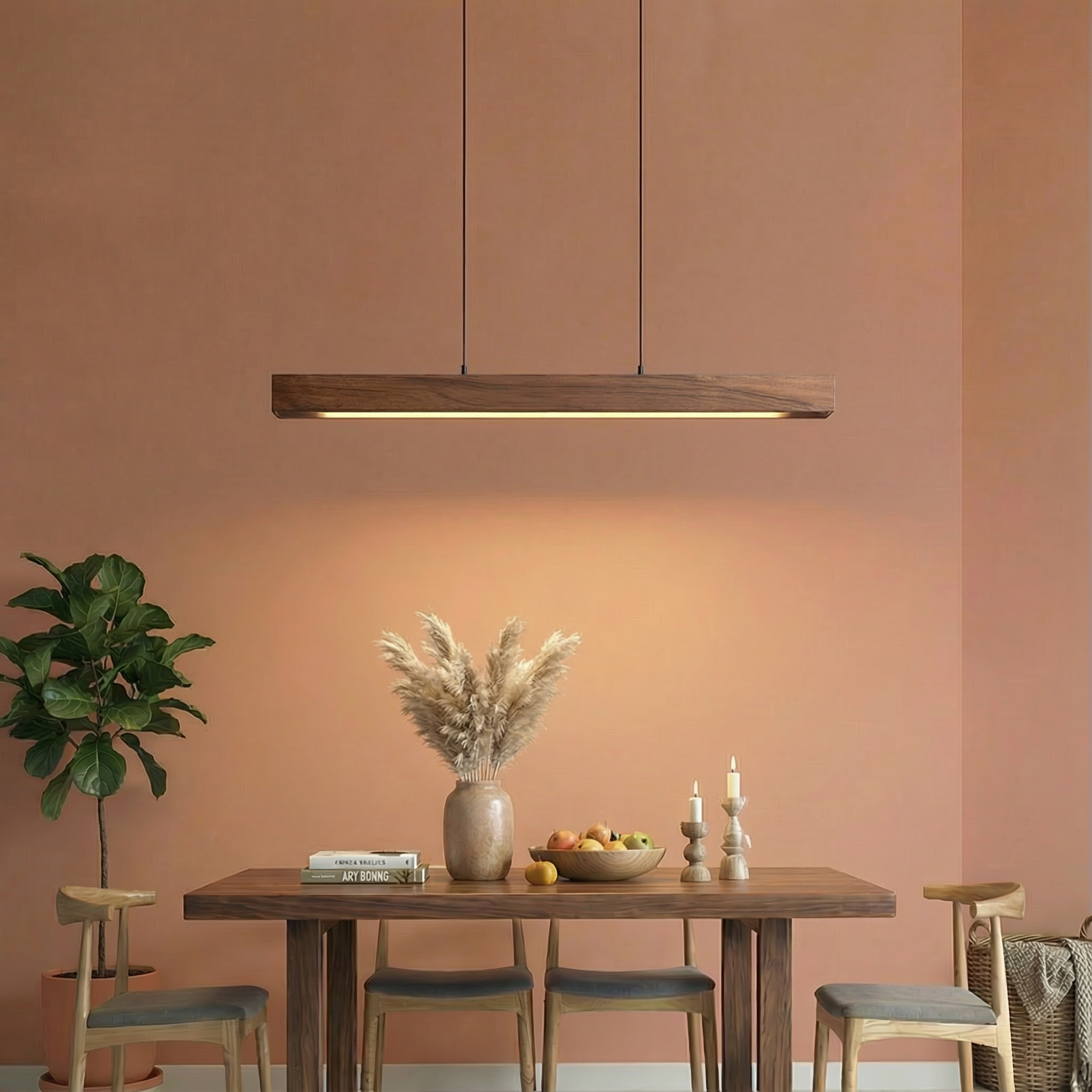 Nova Wood Pendant Light For Kitchen Elegant Wood Design