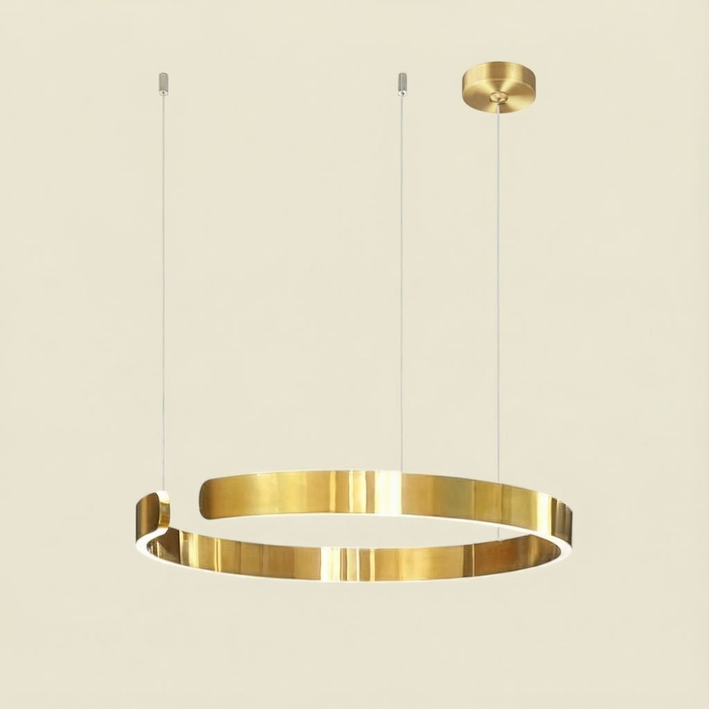 Luma Minimalist LED Pendant Light Circle For Modern Living Rooms