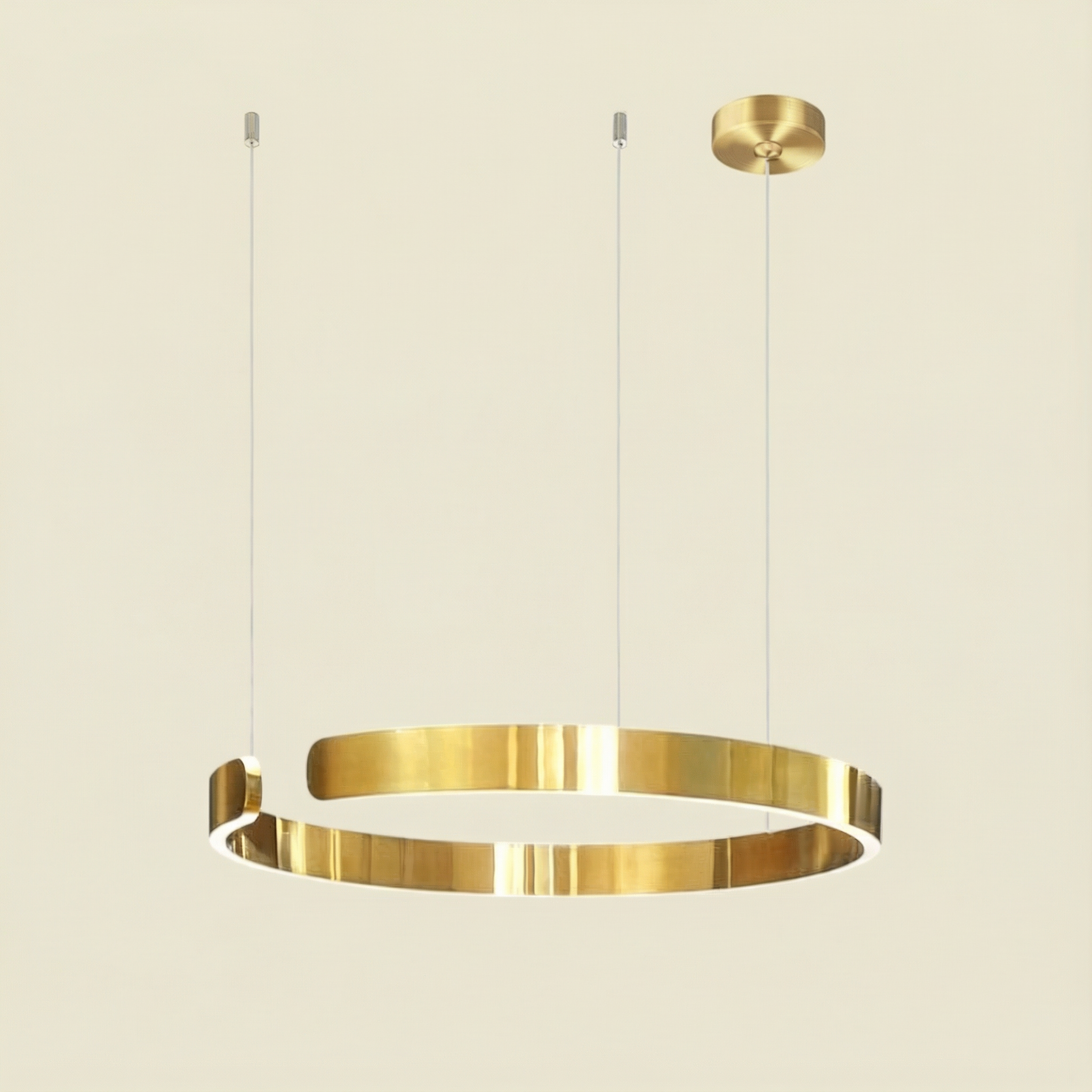 Luma Minimalist LED Pendant Light Circle For Modern Living Rooms